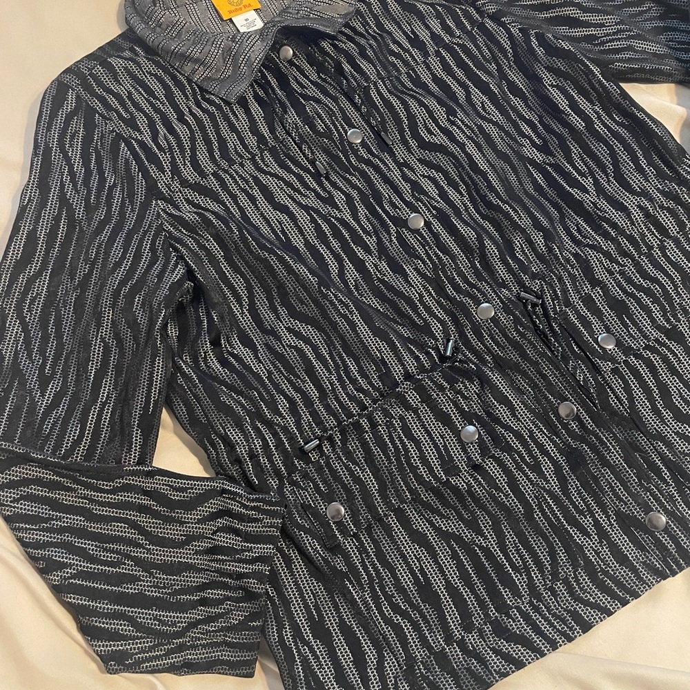 Ruby Rd. Black And White Utility Jacket - image 4